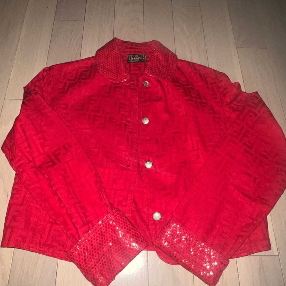 Vintage fendi jean jacket